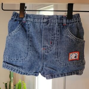 Vintage Baby Snoopy Kids Jean Shorts‎ Y2K, Size 6-9 Months